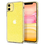 Противоударен Блестящ Калъф за iPhone 11, Spigen Liquid Crystal Glitter Quartz Case, Прозрачен (2)