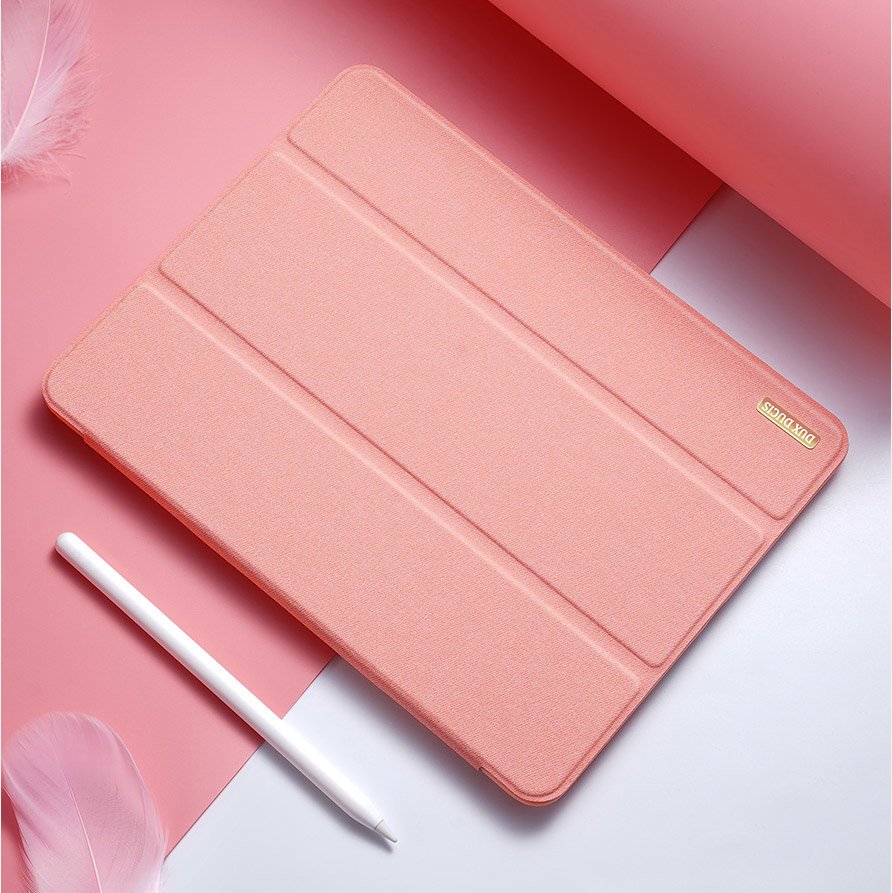 Калъф с Pen Поставка за iPad Pro 12.9" 2022-2018/ Air 13, Dux Ducis Domo Case, Розов (6)