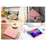 Калъф с Pen Поставка за iPad Pro 12.9" 2022-2018/ Air 13, Dux Ducis Domo Case, Розов (5)