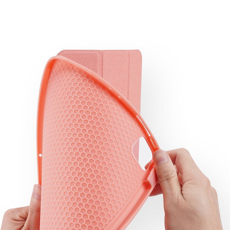 Калъф с Pen Поставка за iPad Pro 12.9" 2022-2018/ Air 13, Dux Ducis Domo Case, Розов (7)