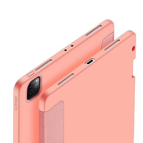 Калъф с Pen Поставка за iPad Pro 12.9" 2022-2018/ Air 13, Dux Ducis Domo Case, Розов (2)