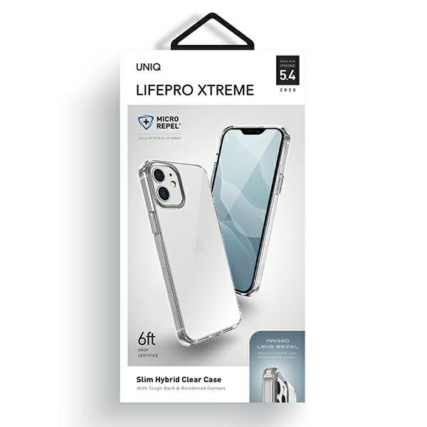 Противоударен Силиконов Калъф за iPhone 12 Mini, Uniq LifePro Xtreme Case, Прозрачен (4)