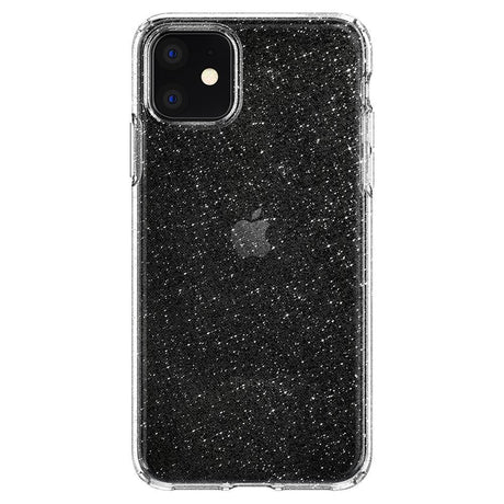 Противоударен Блестящ Калъф за iPhone 11, Spigen Liquid Crystal Glitter Quartz Case, Прозрачен (7)