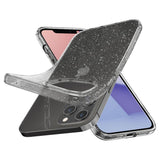 Противоударен Блестящ Калъф за iPhone 12/Pro, Spigen Liquid Crystal Glitter Quartz Case, Прозрачен (2)