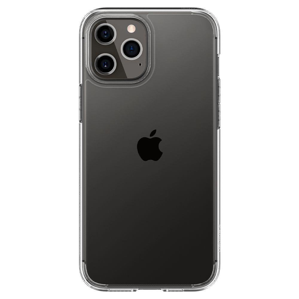 Противоударен Хибриден Калъф за iPhone 12/Pro, Spigen Ultra Hybrid Case, Прозрачен (5)