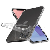 Противоударен Силиконов Калъф за iPhone 12/Pro, Spigen Liquid Crystal Case, Прозрачен (2)