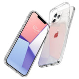 Противоударен Силиконов Калъф за iPhone 12/Pro, Spigen Liquid Crystal Case, Прозрачен (3)