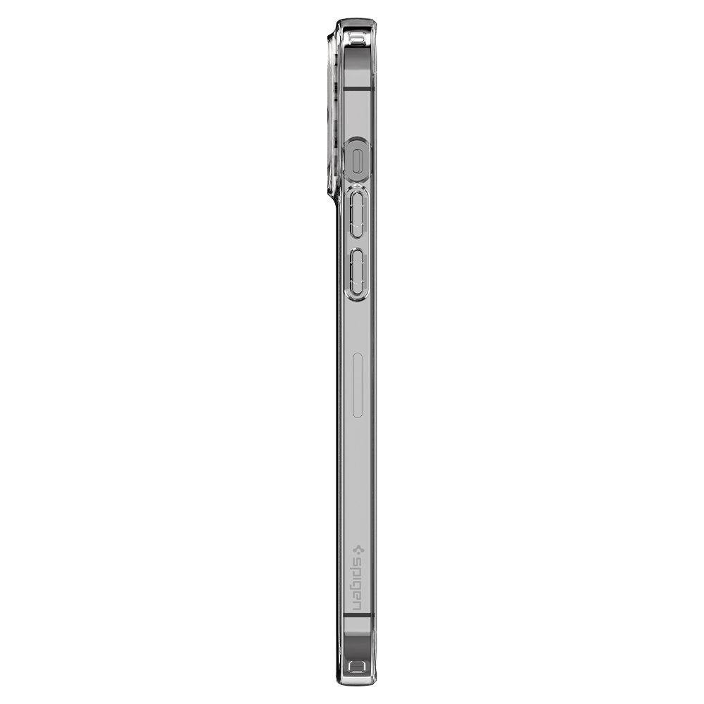 Противоударен Силиконов Калъф за iPhone 12/Pro, Spigen Liquid Crystal Case, Прозрачен (5)