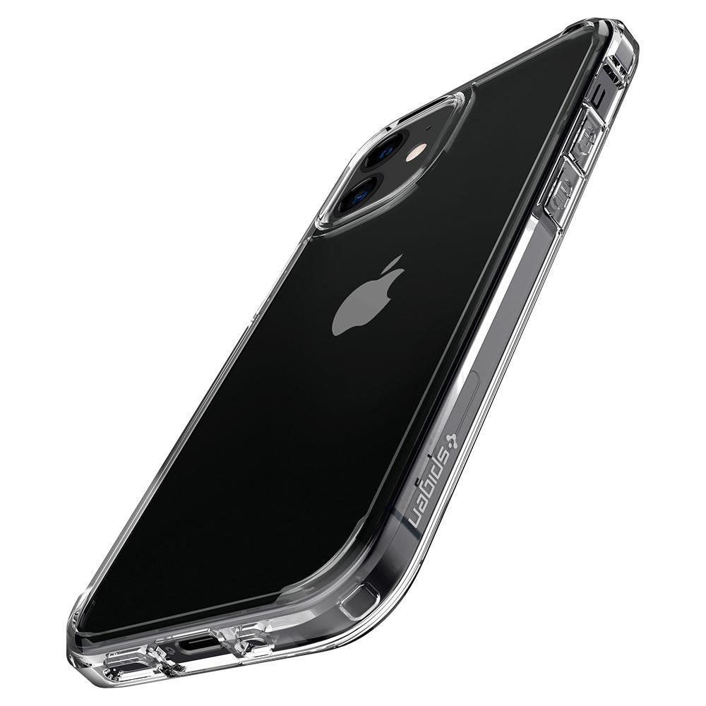 Противоударен Хибриден Калъф за iPhone 12 Mini, Spigen Ultra Hybrid Case, Прозрачен (2)