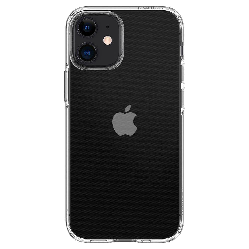 Противоударен Силиконов Калъф за iPhone 12 Mini, Spigen Liquid Crystal Case, Прозрачен (6)