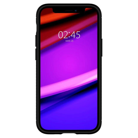 Противоударен Силиконов Калъф за iPhone 12 Mini, Spigen Rugged Armor Case, Черен (3)