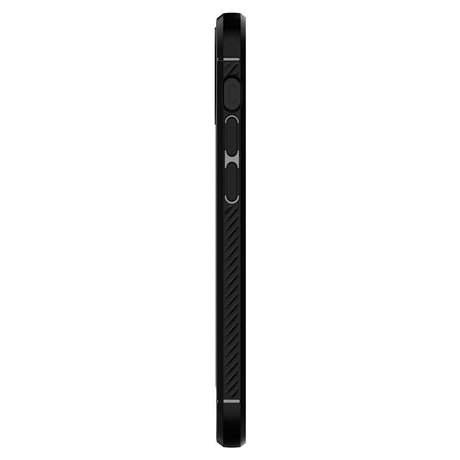 Противоударен Силиконов Калъф за iPhone 12 Mini, Spigen Rugged Armor Case, Черен (6)