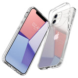 Противоударен Силиконов Калъф за iPhone 12 Mini, Spigen Liquid Crystal Case, Прозрачен (3)