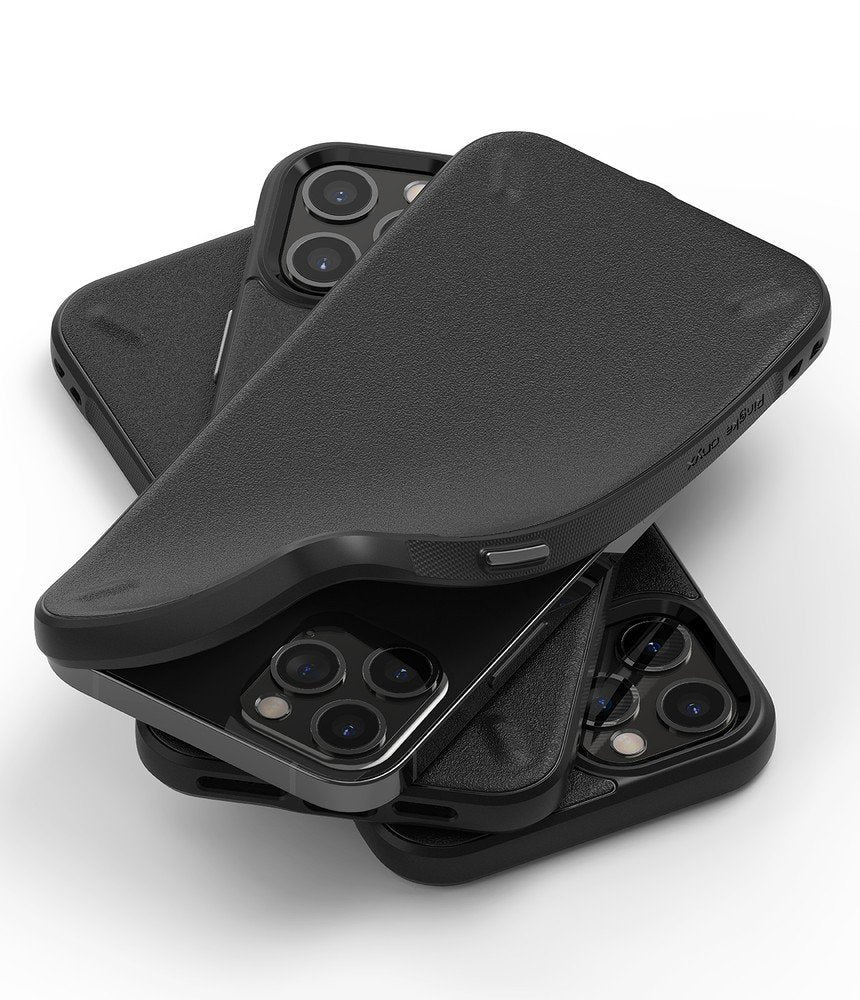Противоударен Силиконов Калъф за iPhone 12 Pro Max, Ringke Onyx Case, Черен (4)