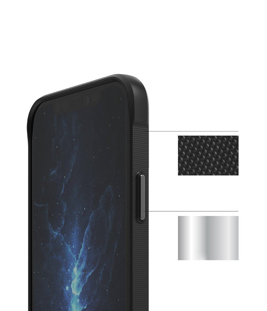 Противоударен Силиконов Калъф за iPhone 12 Pro Max, Ringke Onyx Case, Черен (6)
