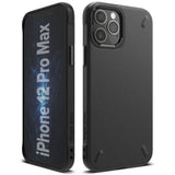 Противоударен Силиконов Калъф за iPhone 12 Pro Max, Ringke Onyx Case, Черен (2)