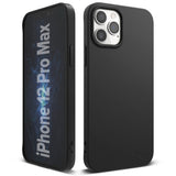 Противоударен Силиконов Калъф за iPhone 12 Pro Max, Ringke Air S Case, Черен (2)