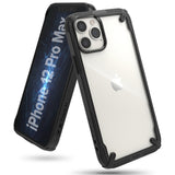 Противоударен Хибриден Калъф за iPhone 12 Pro Max, Ringke Fusion X Case, Черен
