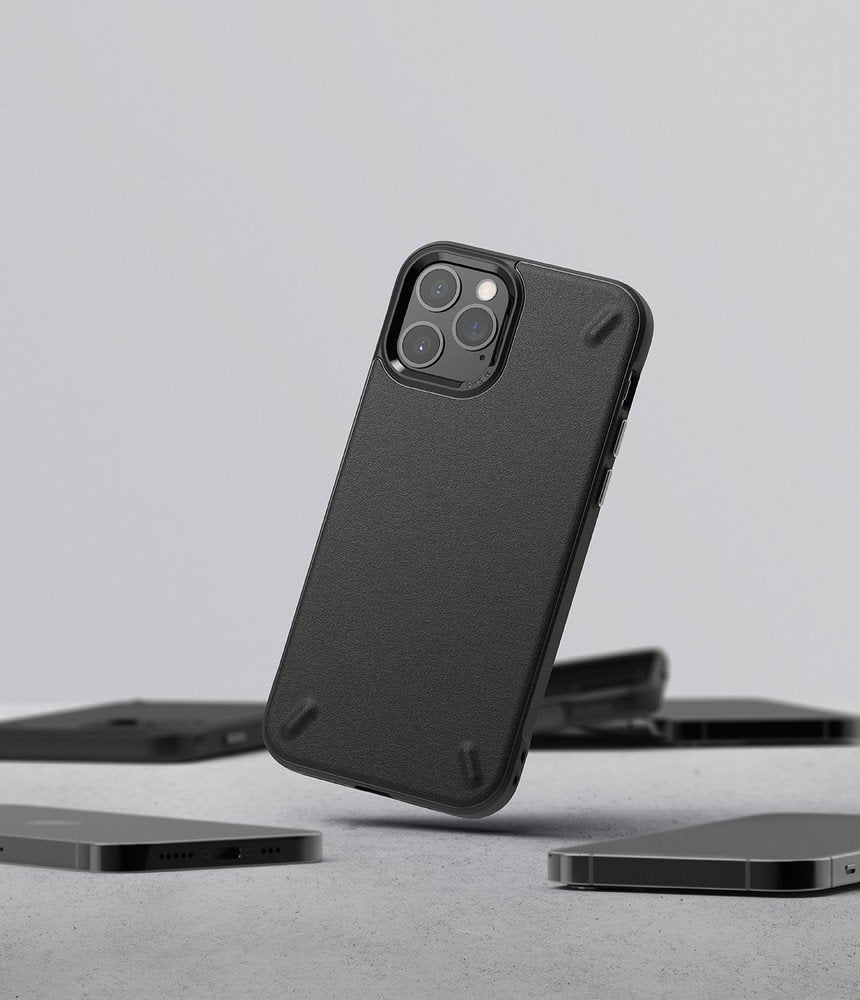 Противоударен Силиконов Калъф за iPhone 12/Pro, Ringke Onyx Case, Черен (7)