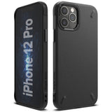 Противоударен Силиконов Калъф за iPhone 12/Pro, Ringke Onyx Case, Черен (2)