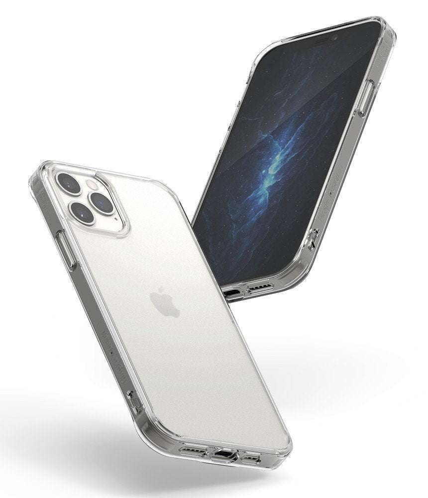 Противоударен Хибриден Калъф за iPhone 12/Pro, Ringke Fusion Matte Case, Прозрачен (5)