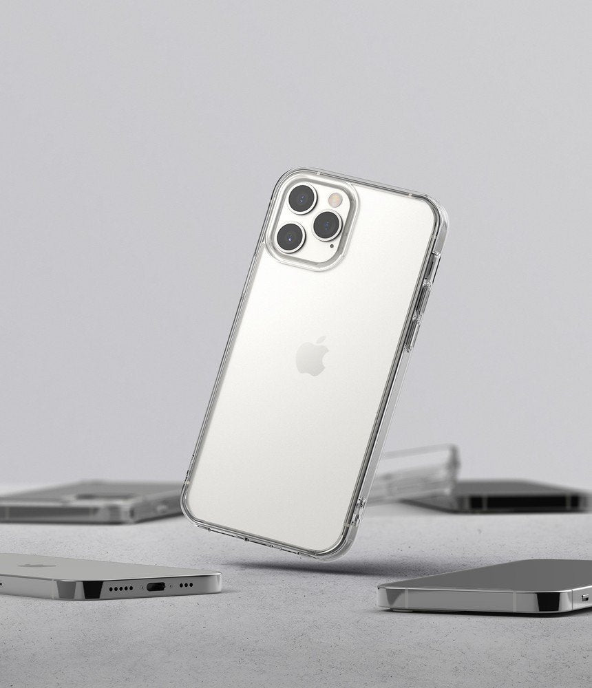 Противоударен Хибриден Калъф за iPhone 12/Pro, Ringke Fusion Matte Case, Прозрачен (7)