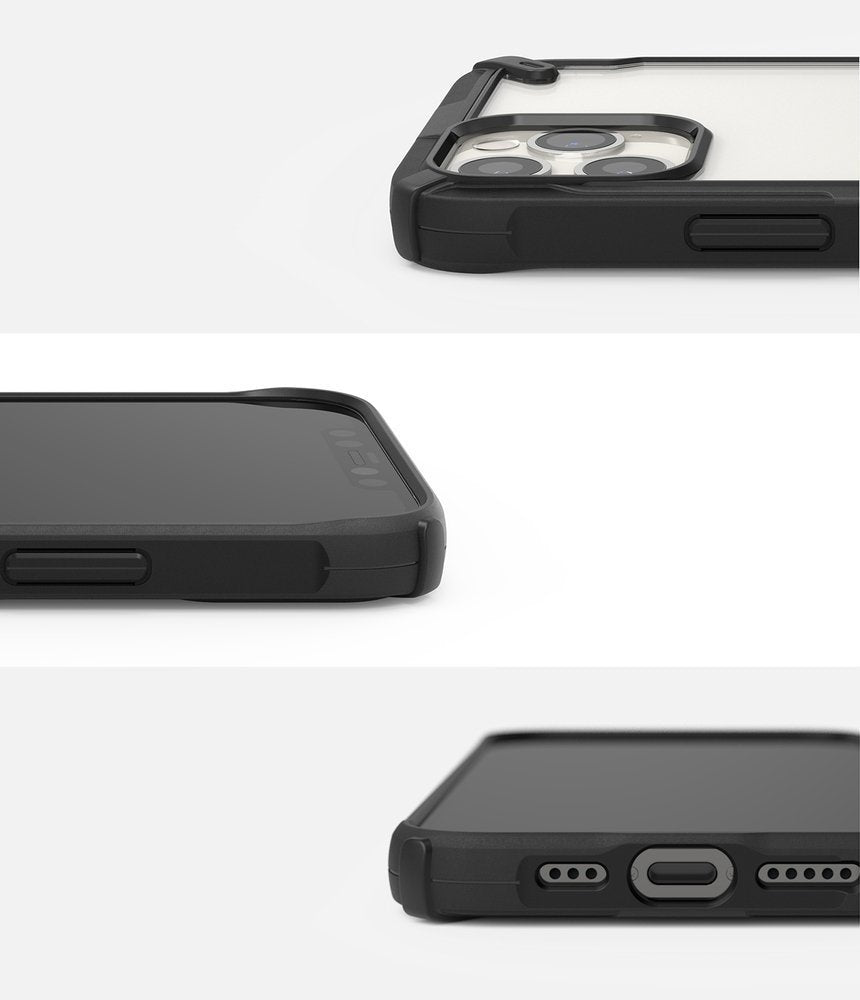 Противоударен Хибриден Калъф за iPhone 12/Pro, Ringke Fusion X Case, Черен (3)
