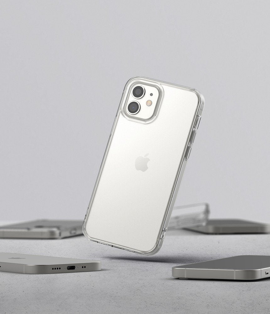 Противоударен Хибриден Калъф за iPhone 12 Mini, Ringke Fusion Matte Case, Прозрачен (7)