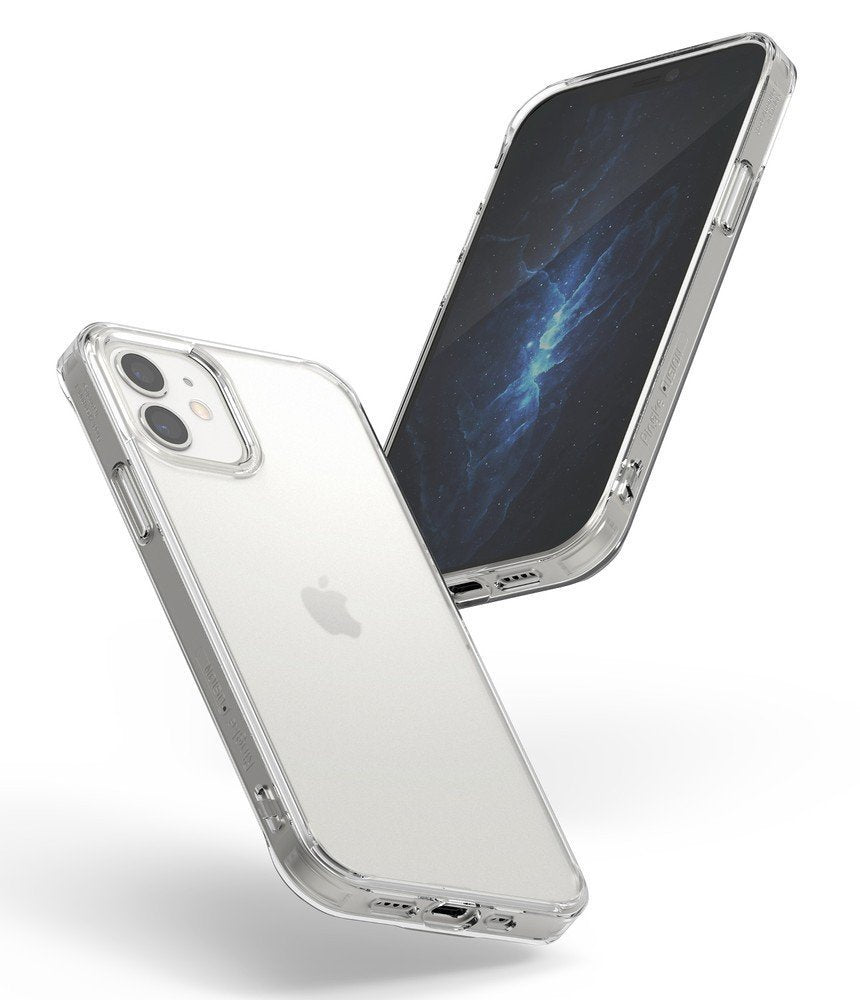 Противоударен Хибриден Калъф за iPhone 12 Mini, Ringke Fusion Matte Case, Прозрачен (4)