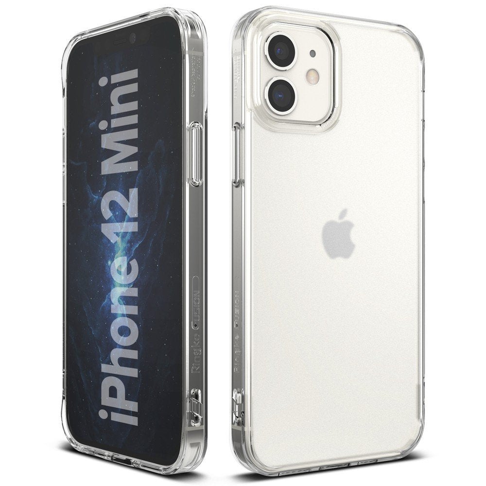 Противоударен Хибриден Калъф за iPhone 12 Mini, Ringke Fusion Matte Case, Прозрачен (2)