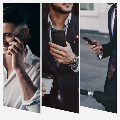 Противоударен Силиконов Калъф за iPhone 11, Ringke Onyx Case, Черен (4)