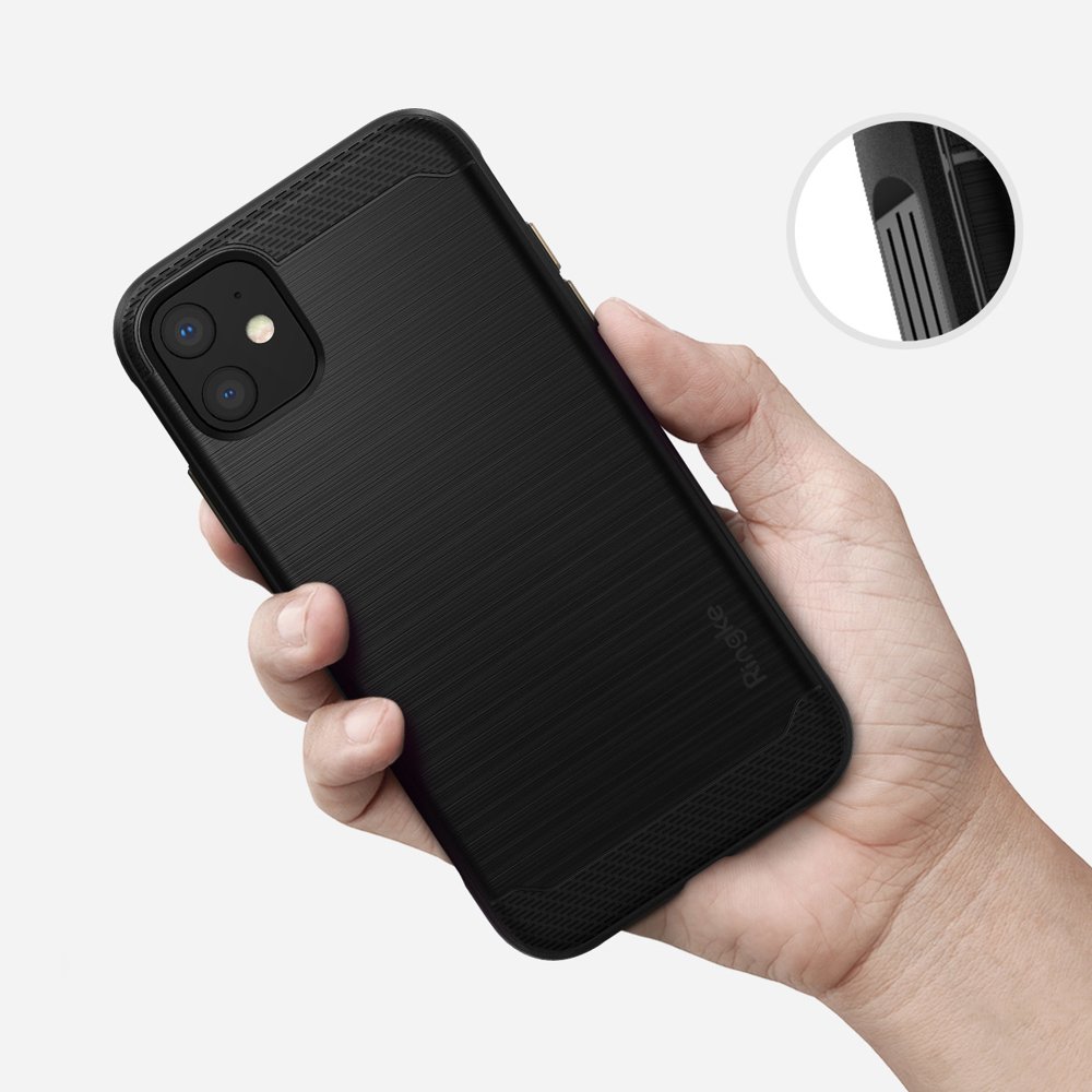 Противоударен Силиконов Калъф за iPhone 11, Ringke Onyx Case, Черен (3)