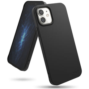 Противоударен Силиконов Калъф за iPhone 12 Mini, Ringke Air S Case, Черен