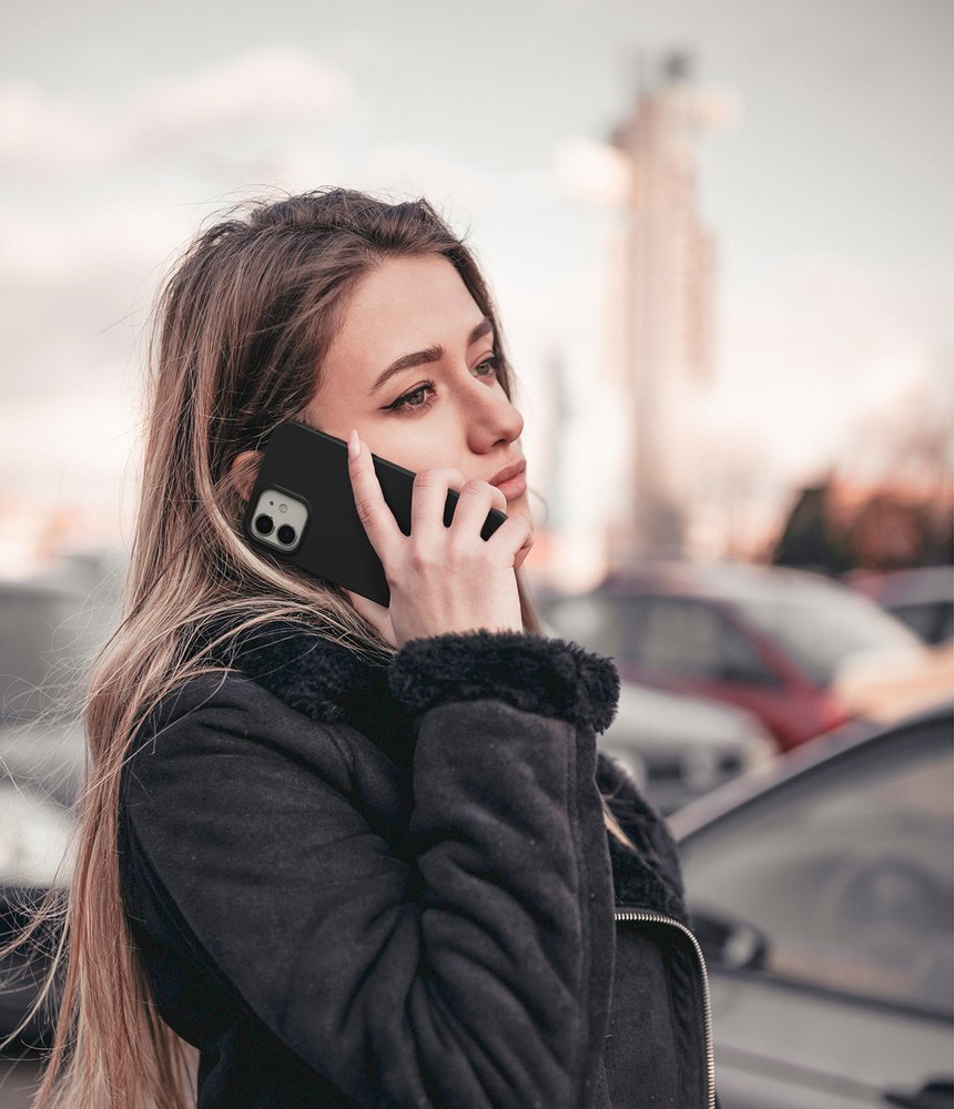 Противоударен Силиконов Калъф за iPhone 12 Mini, Ringke Air S Case, Черен (5)
