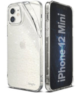 Противоударен Блестящ Калъф за iPhone 12 Mini, Ringke Air Glitter Case, Прозрачен (2)