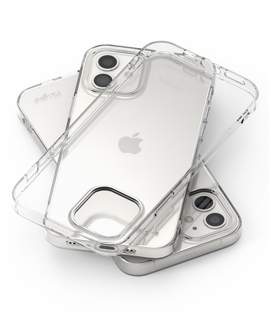Противоударен Силиконов Калъф за iPhone 12 Mini, Ringke Air Case, Прозрачен (5)