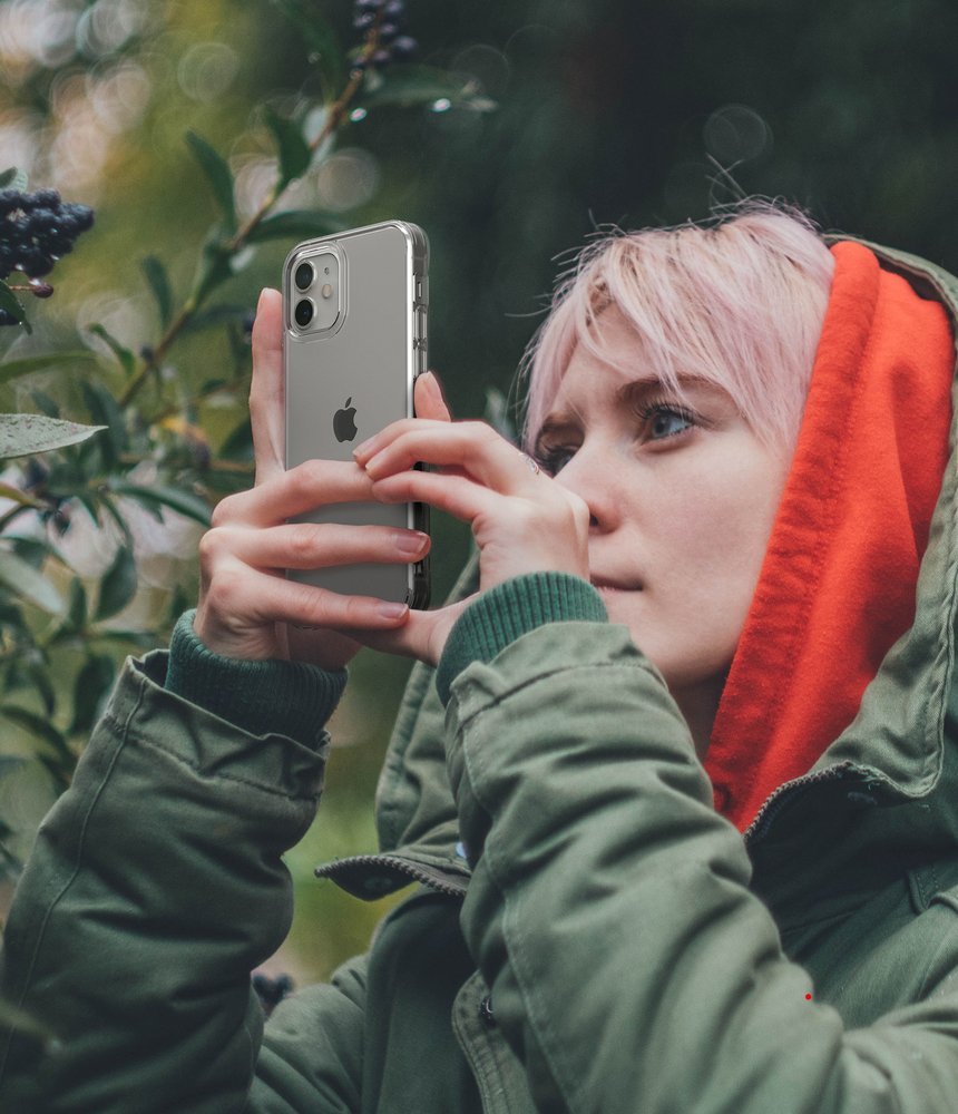 Противоударен Хибриден Калъф за iPhone 12 Mini, Ringke Fusion Case, Прозрачен (4)
