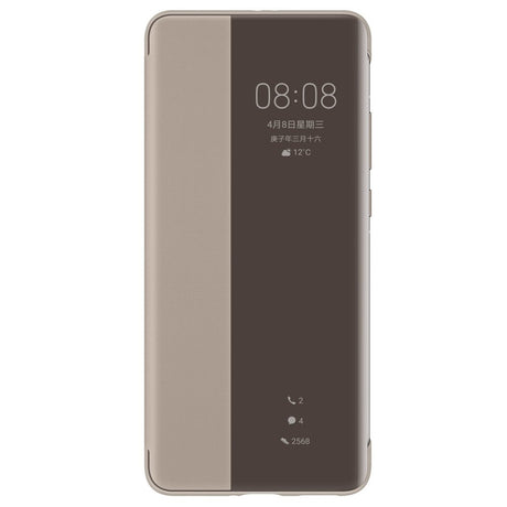 Оригинален Активен Калъф за Huawei P40 Pro Smart View Book Case, Кафяв