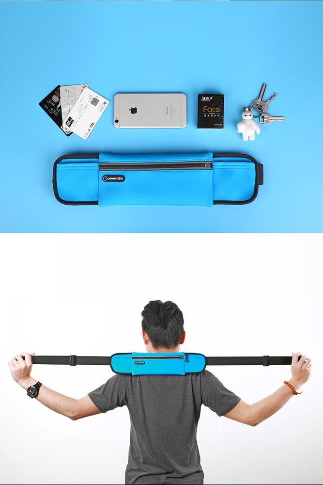 Спортен Калъф с Цип за Телефон, Ugreen Running Belt Case, Черен (5)