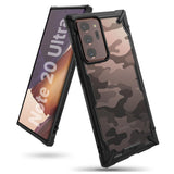 Противоударен Хибриден Калъф за Samsung Note 20 Ultra, Ringke Fusion X Camouflage Case, Черен