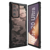 Противоударен Хибриден Калъф за Samsung Note 20 Ultra, Ringke Fusion X Camouflage Case, Черен (2)