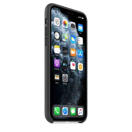 Оригинален Кожен Калъф за Apple iPhone 11 Pro Max, Leather Case MX0E2ZM/A, Черен (2)