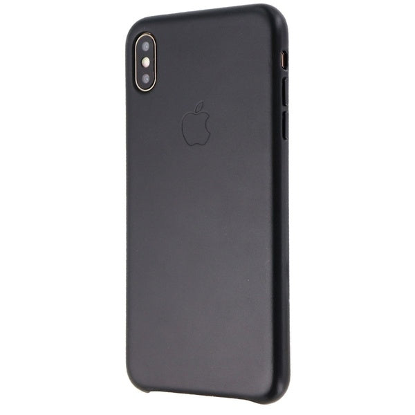 Оригинален Кожен Калъф за Apple iPhone XS Max, Leather Case MRWT2ZM/A, Черен (4)