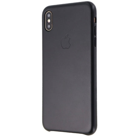 Оригинален Кожен Калъф за Apple iPhone XS Max, Leather Case MRWT2ZM/A, Черен (4)