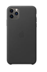 Оригинален Кожен Калъф за Apple iPhone 11 Pro Max, Leather Case MX0E2ZM/A, Черен (3)