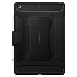Противоударен Калъф за iPad 9/ 8/ 7 10.2", Spigen Rugged Armor Pro Case, Черен (3)