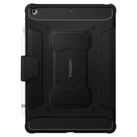 Противоударен Калъф за iPad 9/ 8/ 7 10.2", Spigen Rugged Armor Pro Case, Черен (3)