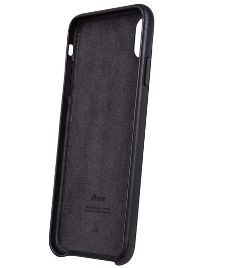 Оригинален Кожен Калъф за Apple iPhone XS Max, Leather Case MRWT2ZM/A, Черен (5)