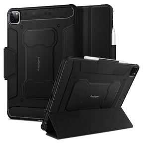 Противоударен Калъф за iPad Pro 11, Spigen Rugged Armor Pro Case, Черен