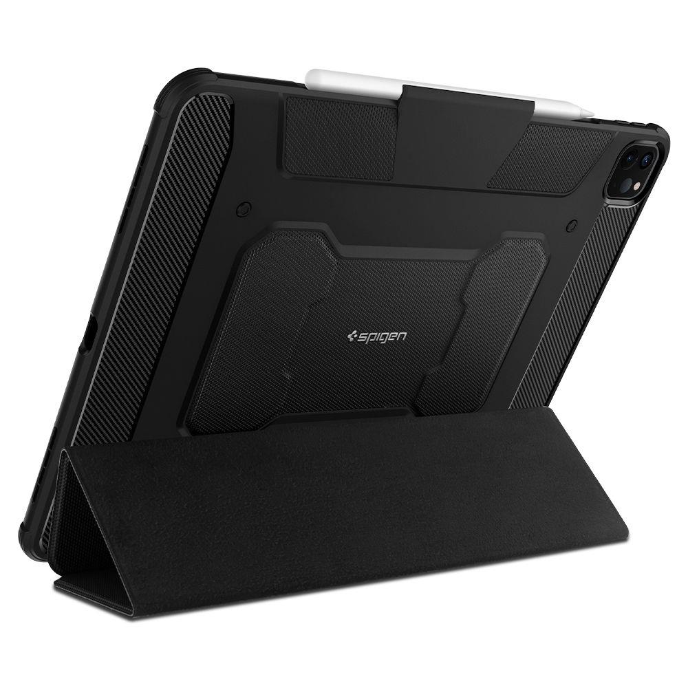 Противоударен Калъф за iPad Pro 11, Spigen Rugged Armor Pro Case, Черен (3)